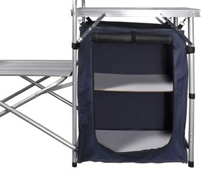 Τραπέζι Κουζίνας Camping Πτυσσόμενο Αλουμινίου με Προστατευτικό Αέρα