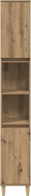 vidaXL Ντουλάπι μπάνιου Δρυς τεχνίτης 30x30x190 cm Κατασκευασμένο ξύλο