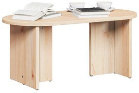 vidaXL Τραπεζάκι σαλονιού Φυσικό 80 x 39.5 x 35 εκ.