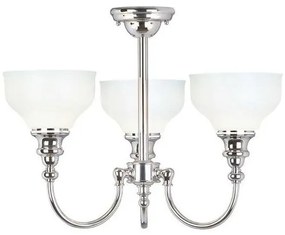 Πλαφονιέρα Φωτιστικό Μπάνιου 3xG9 Χρώμιο IP44 Cheadle BATH-CD1 Elstead Lighting-BATH-CD3-Νίκελ Ματ BATH-CD3