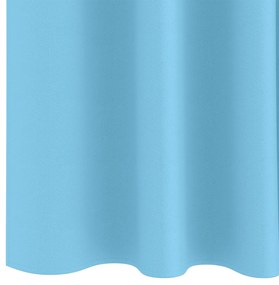 vidaXL Κουρτίνες με κουρτίνες 2 pcs Γαλάζιο 225 x 140 εκ. Πολυεστέρας