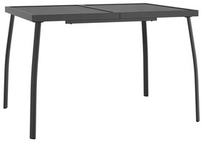 vidaXL Σετ Τραπεζαρίας Κήπου 5 Τεμαχίων Ανθρακί από Ατσάλι