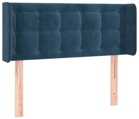 Κεφαλάρι Κρεβατιού LED Σκούρο Μπλε 83x16x78/88 εκ. Βελούδινο 3123704