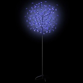 vidaXL Χριστουγεννιάτικο Δέντρο Κερασιά 200 LED Μπλε Λευκό Φως 180 εκ.