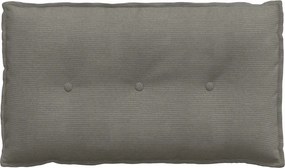 vidaXL Μαξιλάρι Πλάτης Ανοιχτό γκρι 80 x 50 x 19 cm