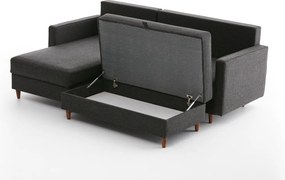 Corner Sofa Eva Left - Anthracite Anthracite
