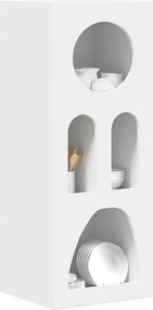 vidaXL Πλαϊνό γραφείο Λευκό 40 x 35 x 100.5 εκ Επεξεργασμένο ξύλο