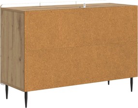 vidaXL Πλαϊνό γραφείο Artisan Δρυς 89 x 34,5 x 62 εκ.