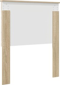 vidaXL Κεφαλάρι με κεφαλάρι Δρύς Sonoma 80 cm Επεξεργασμένο ξύλο