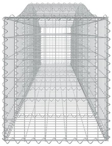 vidaXL Συρματοκιβώτια Τοξωτά 6 τεμ. 400x50x60/80 εκ. Γαλβαν. Ατσάλι