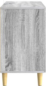 vidaXL Πλαϊνό γραφείο Γκρι Sonoma 89 x 34,5 x 60 εκ.