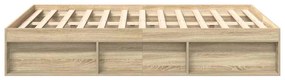 vidaXL Πλαίσιο Κρεβατιού Sonoma Δρυς 160 x 200 εκ.