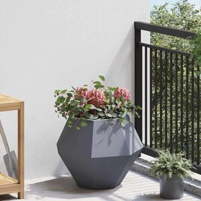 vidaXL Γλάστρα 2 τμχ. Ανθρακί 50 x 50 x 40 cm Ατσάλι