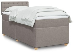 ΚΡΕΒΑΤΙ BOXSPRING ΜΕ ΣΤΡΩΜΑ TAUPE 100 X 200 ΕΚ. ΥΦΑΣΜΑΤΙΝΟ 3286609