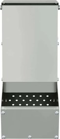 vidaXL Ταΐστρα Χαμστεριών Ασημί 12,5 x 26 x 28,5 εκ 1 κιλό