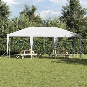 vidaXL Σκηνή Πάρτυ Λευκό 600 x 400 x 266 εκ Πολυεστέρας και Χάλυβας