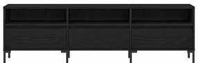 vidaXL Ντουλάπι TV Μαύρη δρυς 150 x 30 x 44.5 εκ. Επεξεργασμένο ξύλο