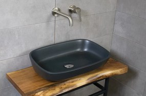 Poros Black Matt 52x33 - Επιτραπέζιος νιπτήρας