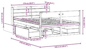 ΣΚΕΛΕΤΟΣ ΚΡΕΒ. ΧΩΡΙΣ ΣΤΡΩΜΑ ΛΕΥΚΟ 160X200 ΕΚ ΜΑΣΙΦ ΠΕΥΚΟ 3307117