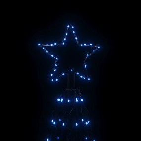 vidaXL Χριστουγεννιάτικο Δέντρο Κώνος 1400 LED Μπλε 160 x 500 εκ.