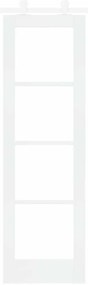 vidaXL Συρόμενη Πόρτα ORKDAL Λευκό 61 x 198.5 εκ. Ξύλο και μέταλλο