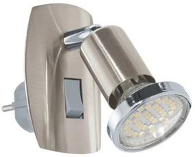 Φωτιστικό Επίτοιχο Eglo 92924 MINI 4 Χρώμιο (Chrome)|Νίκελ ματ (Nickel Mat- Satin) 3000K