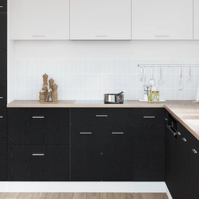vidaXL Μαύρο Ερμάρι με Συστήματα Στάθμης - 60x46x81.5 εκ Φτιαγμένο από Επεξεργασμένο Ξύλο