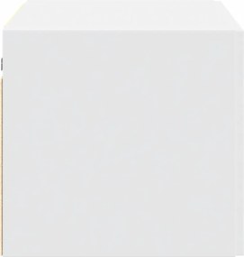 vidaXL Ντουλάπι Τοίχου Λευκό 70x42,5x40 εκ. από Επεξεργασμένο Ξύλο