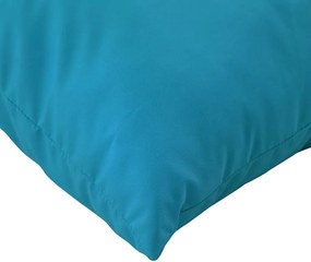 vidaXL Μαξιλάρια Καναπέ 4 τεμ. Μπλε 60x60 εκ. Υφασμάτινα