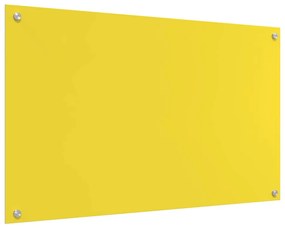 vidaXL Πίσω Πάνελ Κουζίνας Κίτρινο 100 x 60 x 0.6 εκ. σκληρυμένο γυαλί