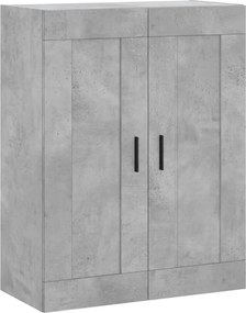 vidaXL Ντουλάπι Γκρι Σκυροδέματος 69,5x34x180 εκ. Επεξεργασμένο Ξύλο