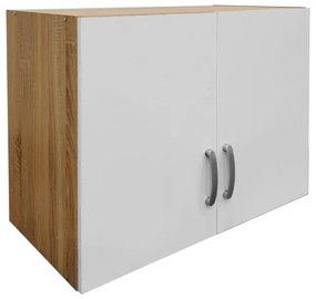 Πατάρι ντουλάπας δίφυλλο Lego pakoworld σε sonoma-λευκή απόχρωση 79x41.5x60εκ