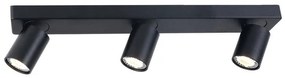 Φωτιστικό Οροφής Σποτ RA303S54BK 3XGU10 54Χ7Χ11 Black Aca Decor Aluminium