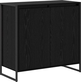 vidaXL Βοηθητικό ντουλάπι Μαύρη Οξυά 79 x 36 x 75 εκ