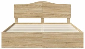 vidaXL Σκελετός Κρεβατιού Σονόμα 200 x 200 cm Στερεά ξυλεία πεύκου