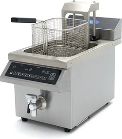 Deep Fryer - 8L - 1 Basket - Induction - Lift System - with Drain Tap