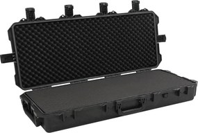 vidaXL Θήκη Πτήσης Φορητή Μαύρη 100,5x42x17 εκ. από Πολυπροπυλένιο