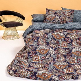 Παπλωματοθήκη Sinclair Blue Melinen Μονό 160x245cm 100% Cotton