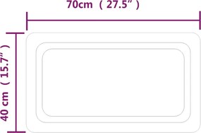 vidaXL Καθρέφτης Μπάνιου με LED 40x70 εκ.