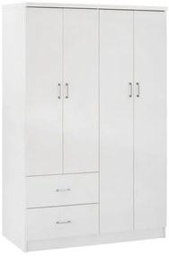 ΝΤΟΥΛΑΠΑ 4ΦΥΛΛΗ ME 2 ΣΥΡΤΑΡΙΑ BLAKELY HM339.05 ΛΕΥΚΗ 120Χ42,5Χ180,5 εκ.