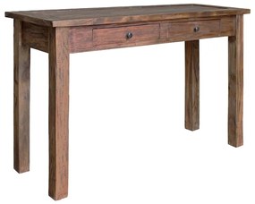 vidaXL Τραπέζι Κονσόλα 123x42x75 εκ. από Μασίφ Ξύλο Μαόνι