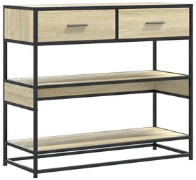 vidaXL Τραπέζι Κονσόλα Sonoma Δρυς 90x35x80 εκ. Επεξεργασμένο Ξύλο