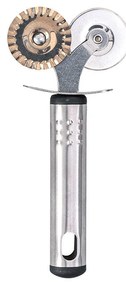 Estia 01-11284 Ροδα Κοπης Πιτσας Διπλη Νοξειδωτη 16.5cm με Εργονομικη Λαβη