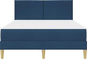 vidaXL Σκελετός Κρεβατιού Μπλε 140 x 190 cm Πολυεστέρας