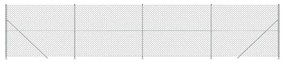 Συρματόπλεγμα Περίφραξης Ασημί 2,2 x 10 μ. με Βάσεις Φλάντζα - Ασήμι