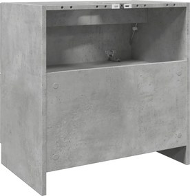 vidaXL Ντουλάπι Νιπτήρα Γκρι του Σκυροδέματος 59x37x59 εκ. Επεξ. Ξύλο