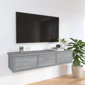 vidaXL Ντουλάπι Τοίχου Γκρι Sonoma 88x26x18,5 εκ. Επεξεργασμένο Ξύλο