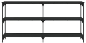 Τραπέζι Κονσόλα Μαύρο 150x29x75 εκ. Επεξεργασμένο Ξύλο - Μαύρο