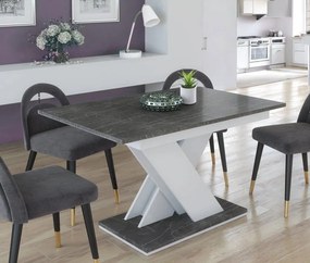 Επεκτεινόμενο τραπέζι Elara-Gkri skouro - Leuko