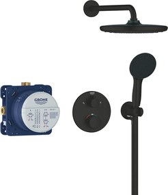 Στήλη ντους Grohe Μαύρο 25 cm